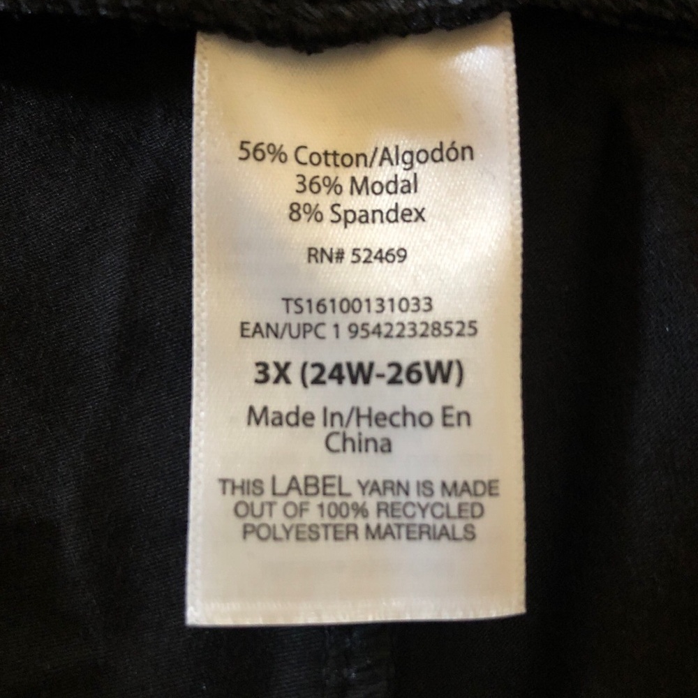 TERRA & SKY Biker Shorts Size 3X 24W-26W Polyester Spandex Pull On Womens NWOT - Picture 6 of 7